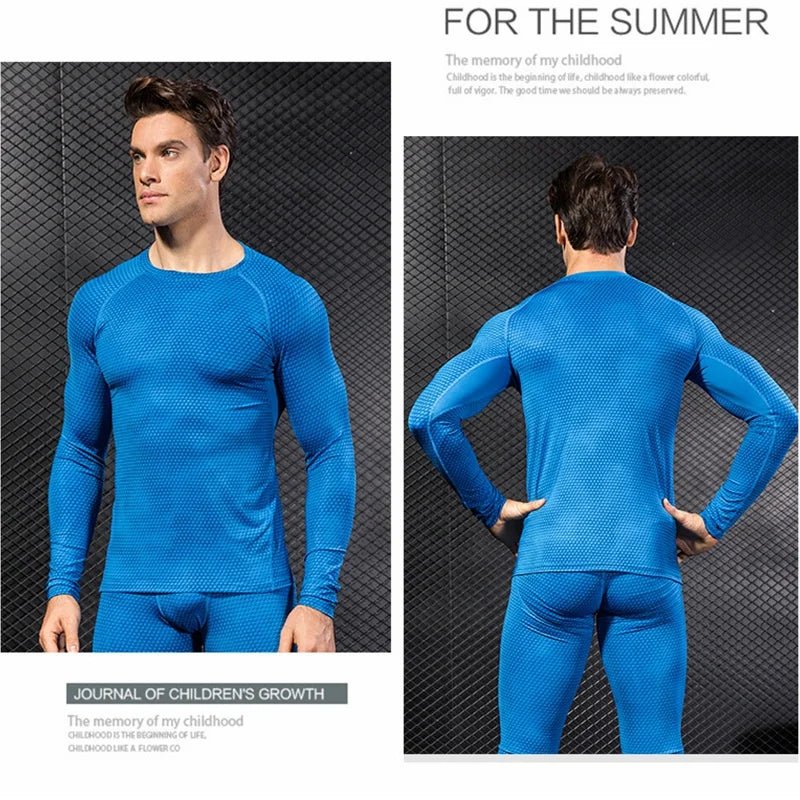 Men's Fitness Running Training Long - Sleeved Shirts Tight Elastic Quick - Drying Clothes Gym T-Shirt Workout Athletic UndershirtsEstaliosFitEstaliosFit184448890;2026057;1778180351PAwZs