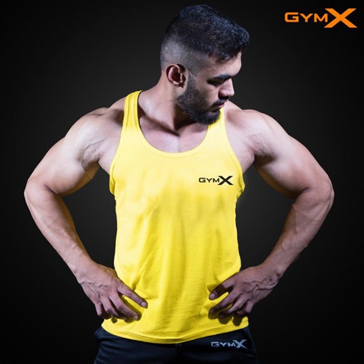Men's Sleeveless Muscle Fitness Vest — Quick-Dry Training Tank Top.