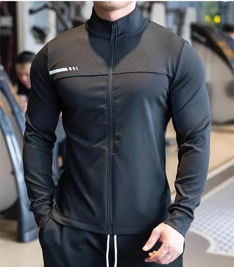 Mens Gym Fitness Tops Casual Jogging Sports Jacket Outdoor Workout Training Sweatshirt zipper Jacket Running Tights Men clothesEstaliosFitEstaliosFit184449426;2026057;1778180385TA4Z4