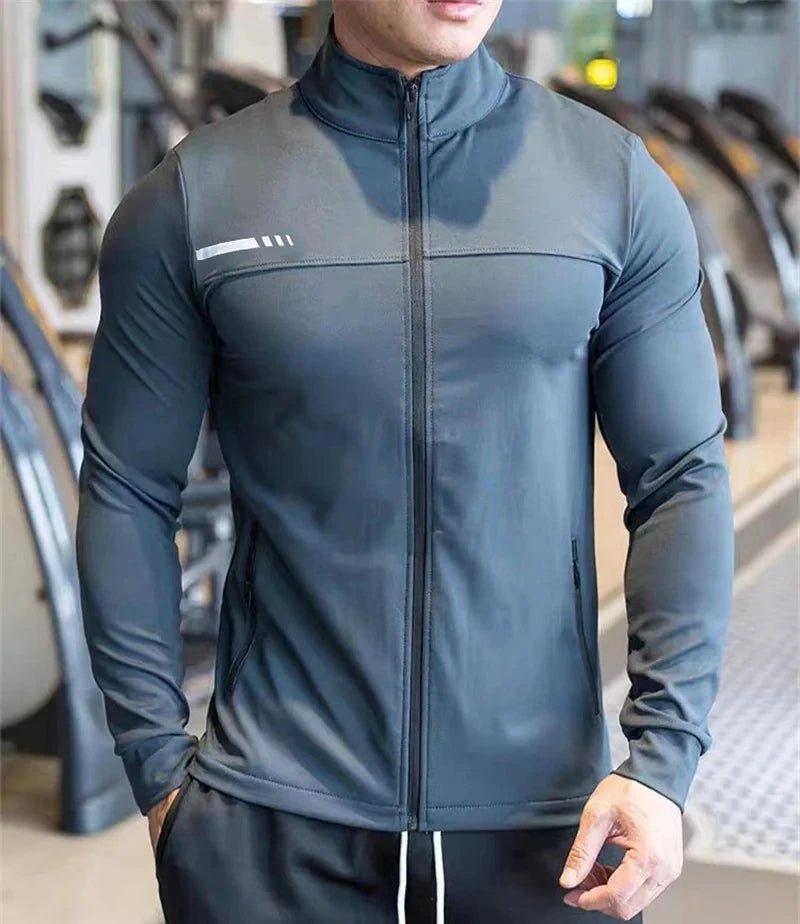 Mens Gym Fitness Tops Casual Jogging Sports Jacket Outdoor Workout Training Sweatshirt zipper Jacket Running Tights Men clothesEstaliosFitEstaliosFit184449426;2026057;1778180385TA4Z4
