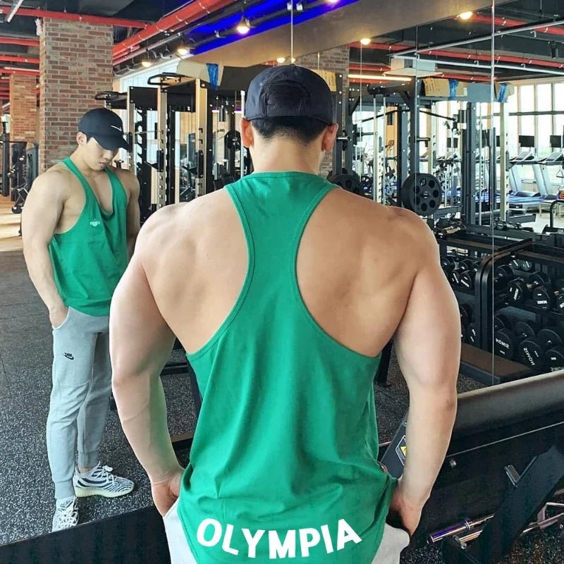 Mens Gym Summer Cotton Workout Tank Top Sleeveless Shirt Sportswear Singlets Fitness Clothes Bodybuilding Undershirt Casual VestEstaliosFitEstaliosFit184449557;2026057;1778180393fbZis
