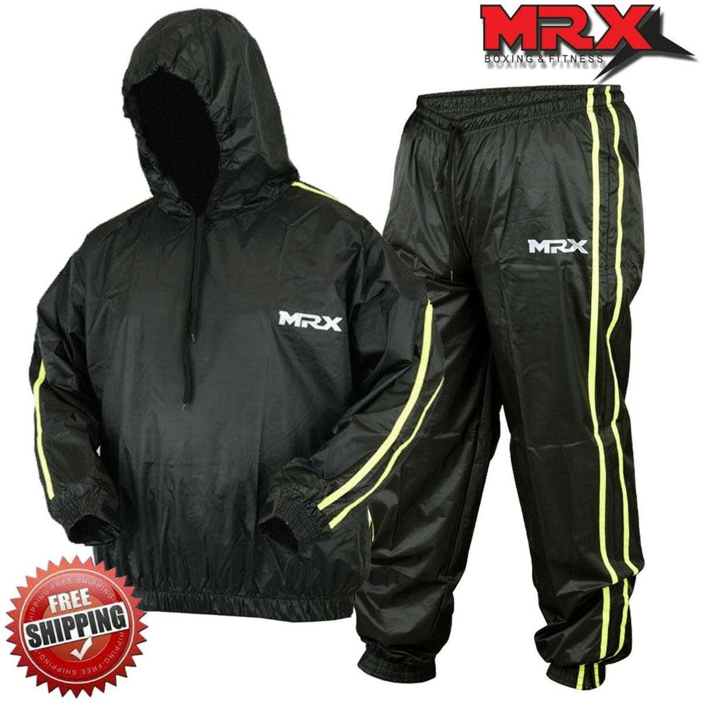 MRX Mens Sauna Sweat Suit Weight Loss Slimming Gym Training Boxing MMAMRX ProductsSauna SuitEstaliosFit1181-BR-M