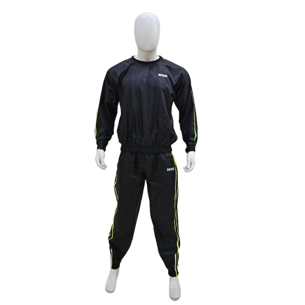 MRX Mens Sauna Sweat Suit Weight Loss Slimming Gym Training Boxing MMAMRX ProductsSauna SuitEstaliosFit1181-BR-M
