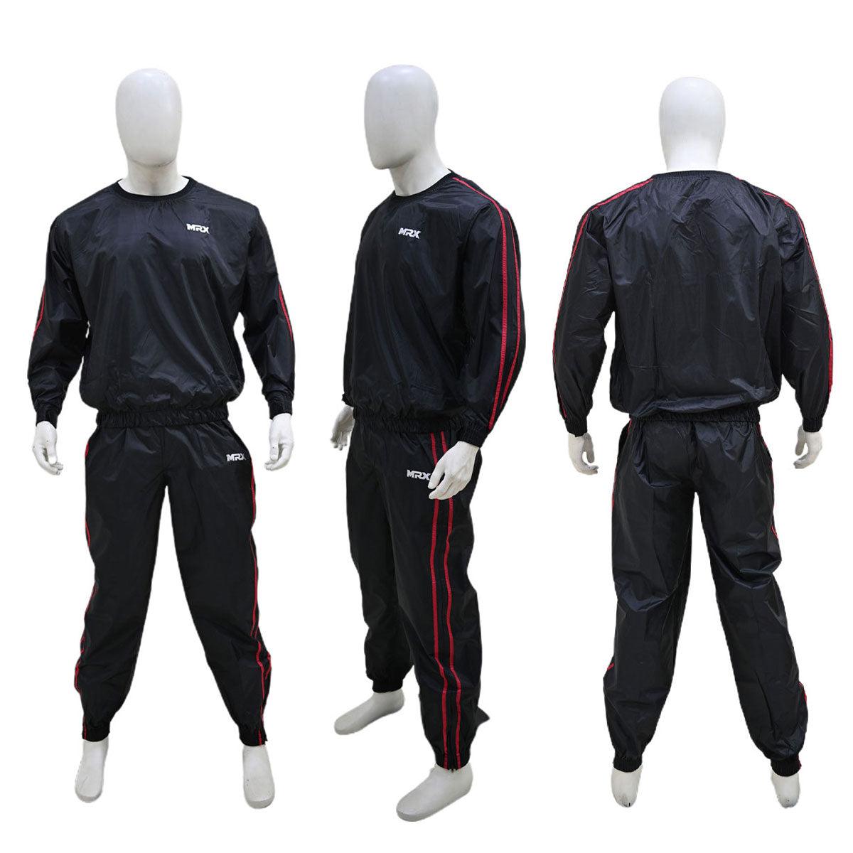 MRX Mens Sauna Sweat Suit Weight Loss Slimming Gym Training Boxing MMAMRX ProductsSauna SuitEstaliosFit1181-BR-M