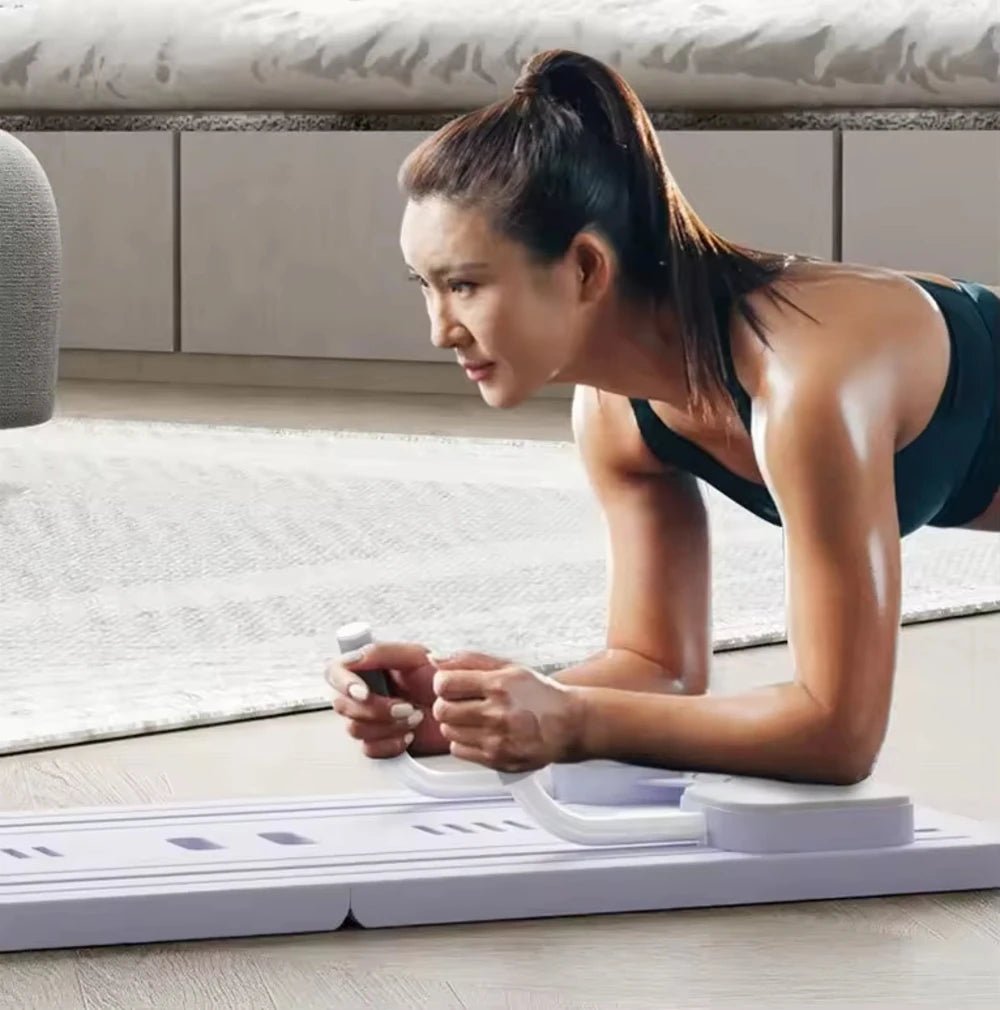 4-in-1 Ab Wheel Roller with Elbow Support — Home Gym Core Trainer.