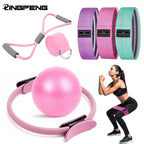 Pilates Ball & Ring Set – 7-Piece Core Kit