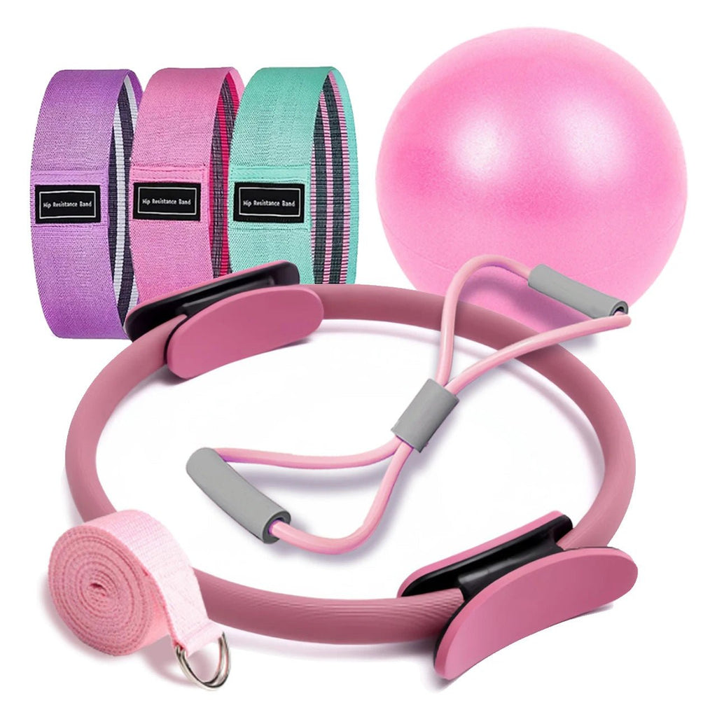 NEW Pilates Ball And Ring Set Pilates Fitness Ring Resistance Band Exercise Workout Fitness Equipment For Pregnancy PostpartumEstaliosFitEstaliosFit184448050;2026057;1778180126hsYBF