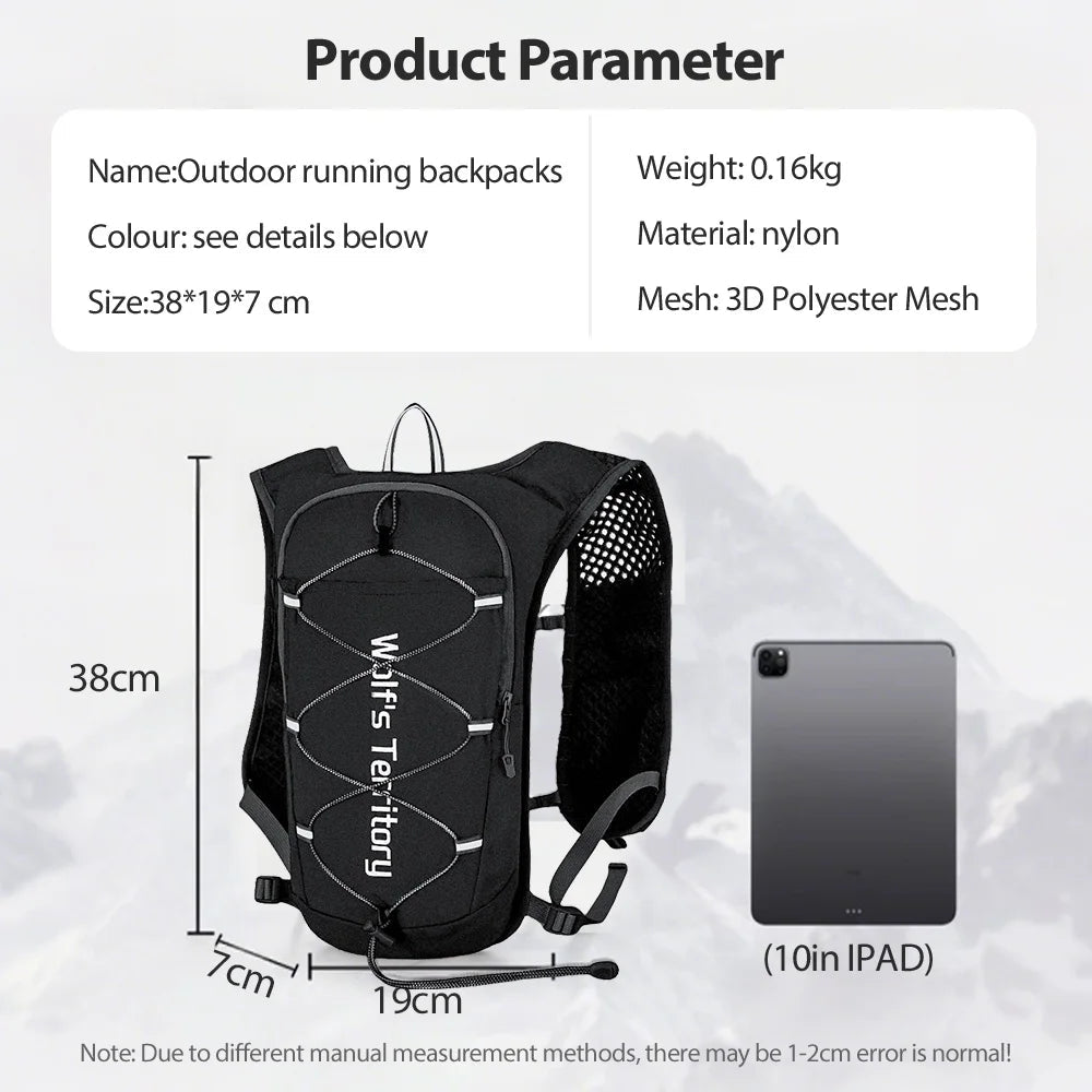 NEWBOLER Outdoor Trail Running Ultralight Backpack Running Hydration Vest Breathable Marathon Running Backpack Water BottleEstaliosFitEstaliosFit183652515;20260421;1776809385ql7zQ