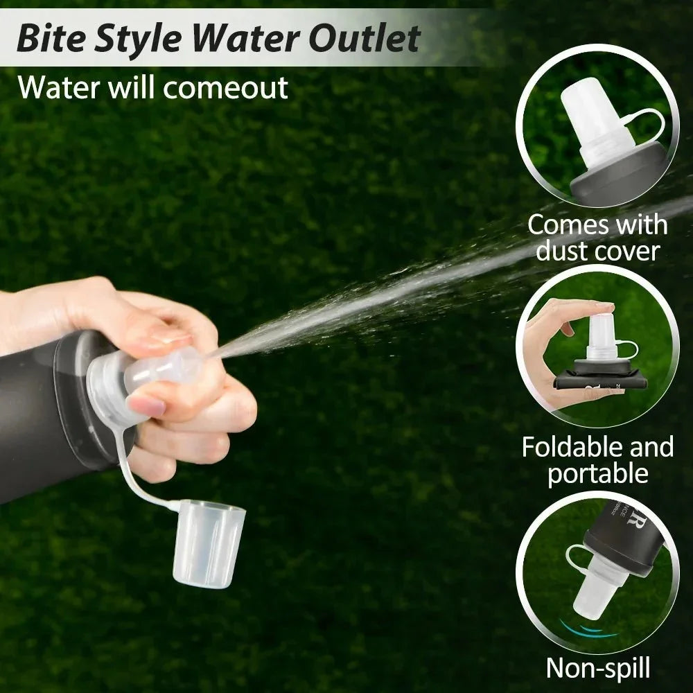 NEWBOLER Water Bottle TPU Folding Soft Flask Sport Water Bottle 150/250/500ml Collapsible Water Bottle Running Camping HikingEstaliosFitEstaliosFit183652281;20260421;1776809384EMiQ6