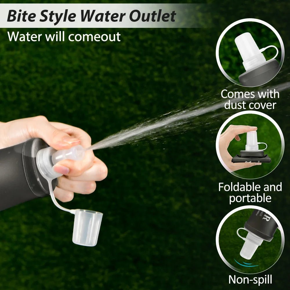 NEWBOLER Water Bottle TPU Folding Soft Flask Sport Water Bottle 150/250/500ml Collapsible Water Bottle Running Camping HikingEstaliosFitEstaliosFit183652113;20260421;1776809358K7DFe