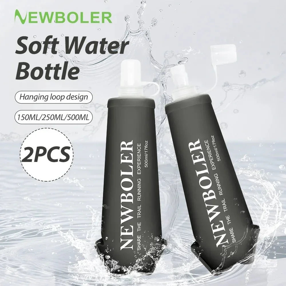 Antibacterial Folding Water Bottle - TPU, 150-500ml