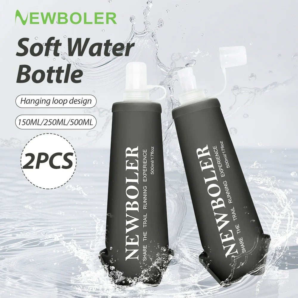NEWBOLER Foldable TPU Water Bottle – 150/250/500ml
