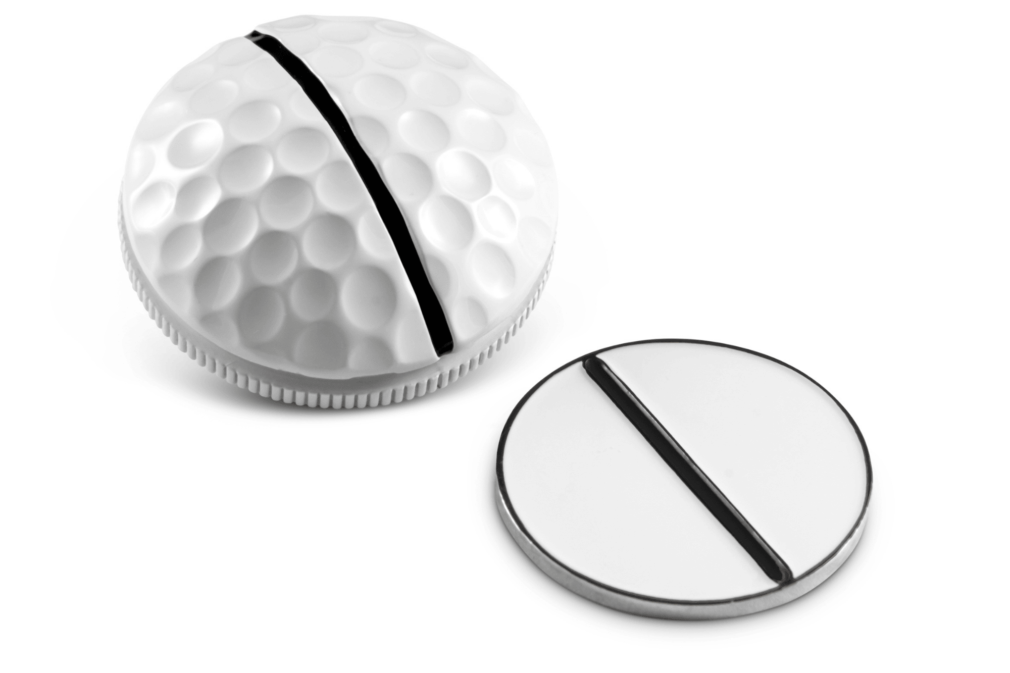 Golf Ball Marker – One – Rail Alignment Design