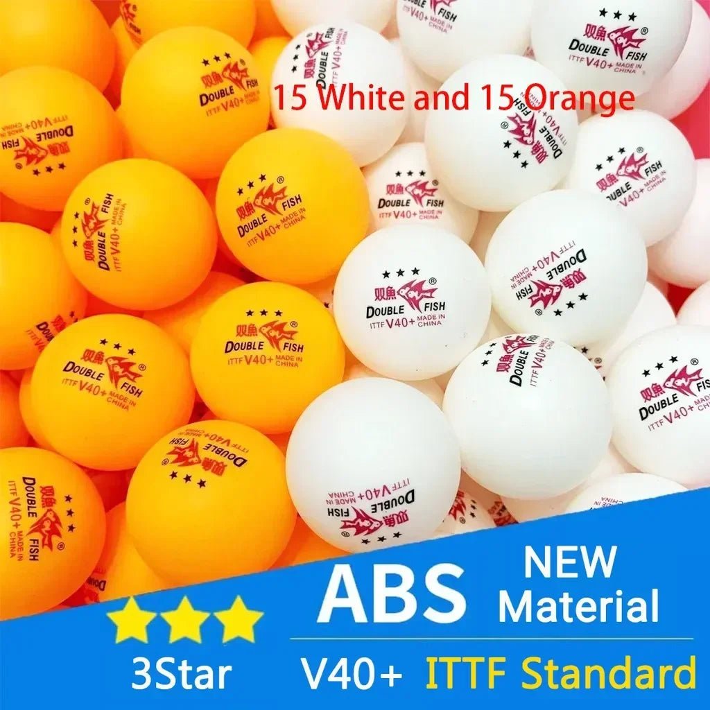 Original DOUBLE FISH V40+ 3 Star 30Pcs Ping Pong Ball Seamed ABS New Material Table Tennis Balls ITTF Standard Ping Pong BallsEstaliosFitEstaliosFit183652019;20260421;1776809352EaGZF