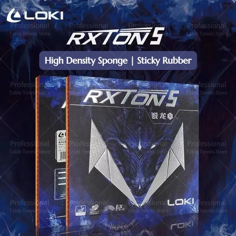 LOKI RXTON 5 Table Tennis Rubber – Sticky Loop Sponge
