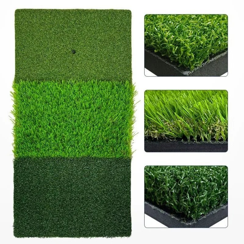 PGM Golf Hitting Mat 3 Grasses Golf Training Aids Indoor Outdoor Tri - Turf Golf Hitting Grass GolfMats Indoor Backyard DJD010EstaliosFitEstaliosFit183651764;20260421;17768093316sE18