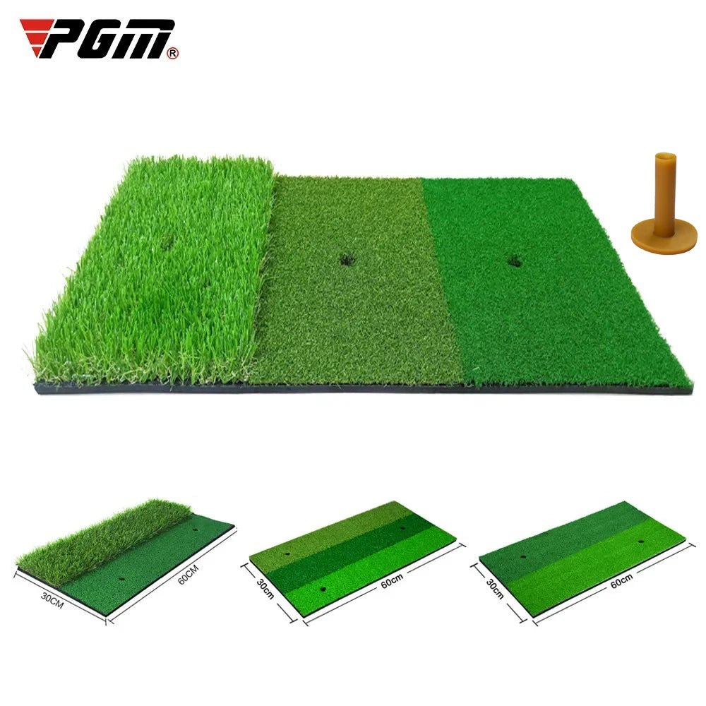 PGM Golf Hitting Mat Indoor Outdoor Mini Practice Durable PP Grass Pad Backyard Exercise Golf Training Aids With TEE DJD003EstaliosFitEstaliosFit183651674;20260421;1776809253vGL7g