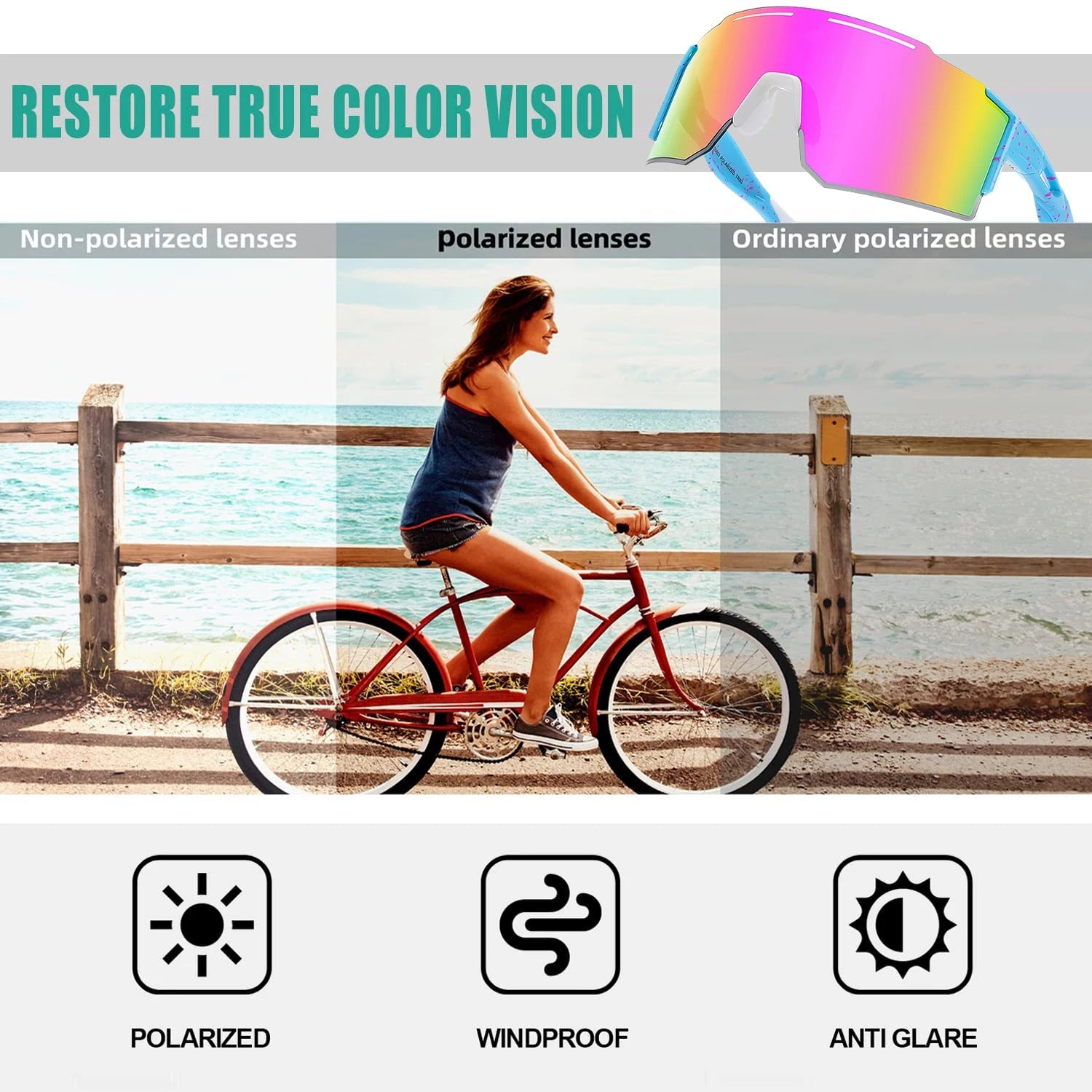 Polarized Sports Sunglasses for Cycling Running and BaseballEstaliosFitEstaliosFit184218393;2026052;1777703626J46oV