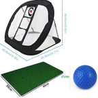Pop Up Golf Chipping Net, Indoor/Outdoor Golf Hitting Net with Golf Mat and golf balls for Indoor Backyard Practice Swing GameEstaliosFitEstaliosFit183651690;20260421;17768092541Ufc6