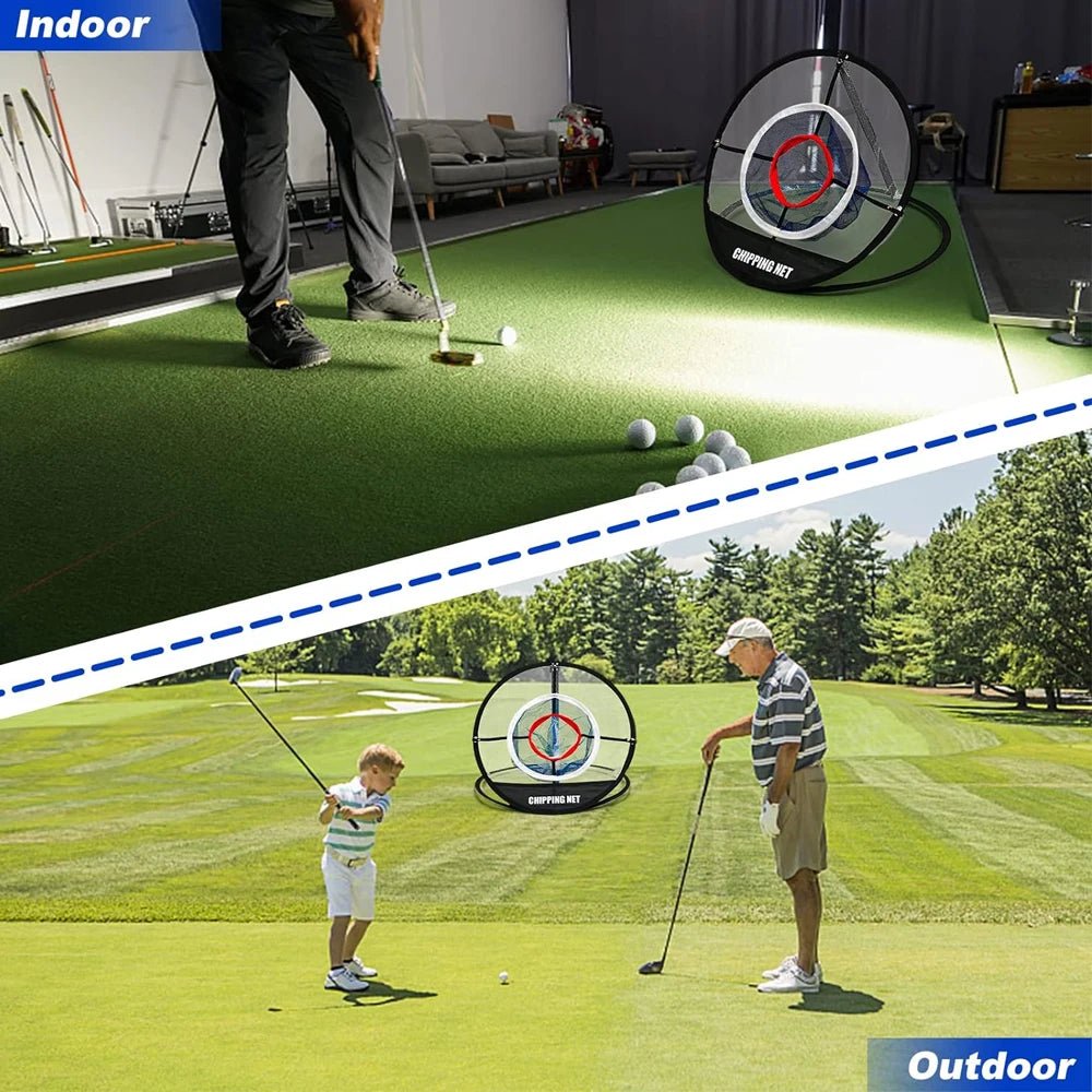 Pop Up Golf Practice Chipping Net with Golf Hitting Mat Training Target Portable Folding Net for Accuracy and Swing PracticeEstaliosFitEstaliosFit183651679;20260421;1776809254PwI3a