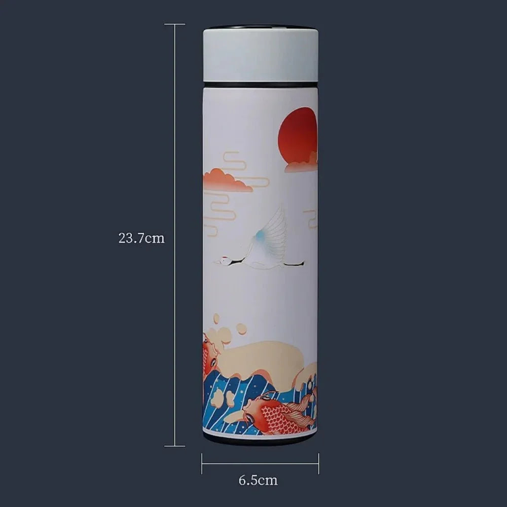 Portable Thermos Bottle Coffee Tea Mug Chinese Style Smart Temperature Display Vacuum Flask Water Bottle With Filter Thermos CupEstaliosFitEstaliosFit183652465;20260421;1776809385HhbcK