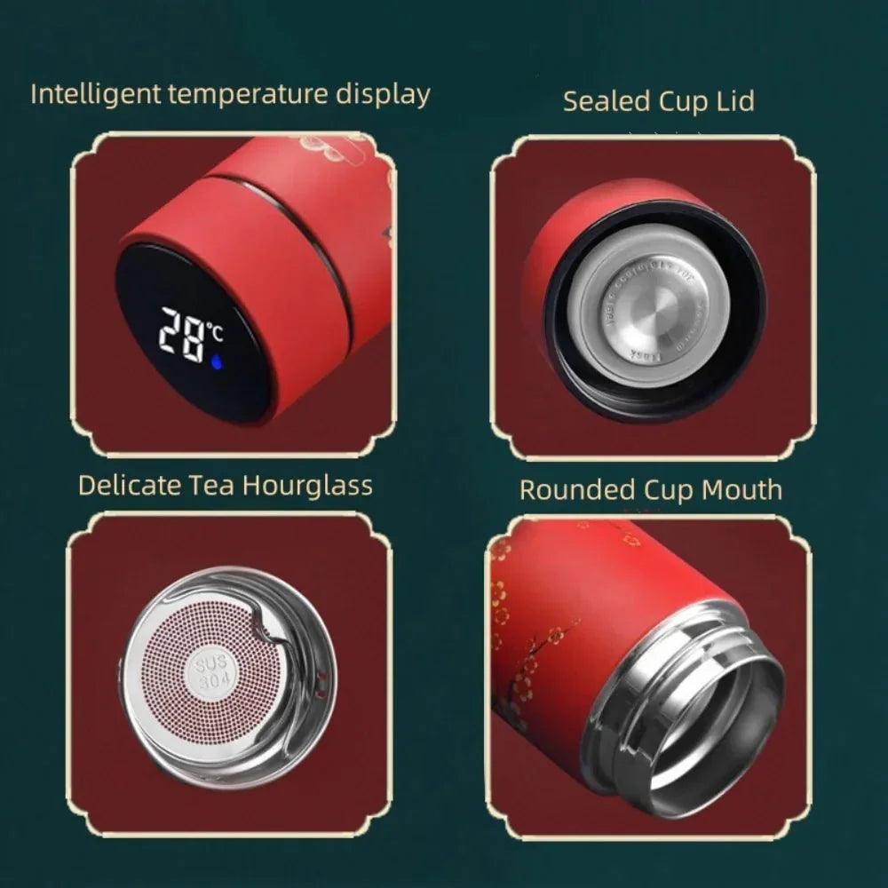 Portable Thermos Bottle Coffee Tea Mug Chinese Style Smart Temperature Display Vacuum Flask Water Bottle With Filter Thermos CupEstaliosFitEstaliosFit183652465;20260421;1776809385HhbcK