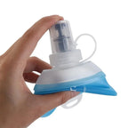 Portable TPU Folding Water Bottle Soft Flask Blue Sport Water Bottle Water Bag Collapsible Water Bottle 500ML 250ML 150MLEstaliosFitEstaliosFit183652278;20260421;1776809363vl1KT
