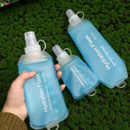 Portable TPU Folding Water Bottle Soft Flask Blue Sport Water Bottle Water Bag Collapsible Water Bottle 500ML 250ML 150MLEstaliosFitEstaliosFit183652092;20260421;1776809358x0DH9