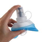 Portable TPU Folding Water Bottle Soft Flask Blue Sport Water Bottle Water Bag Collapsible Water Bottle 500ML 250ML 150MLEstaliosFitEstaliosFit183652092;20260421;1776809358x0DH9