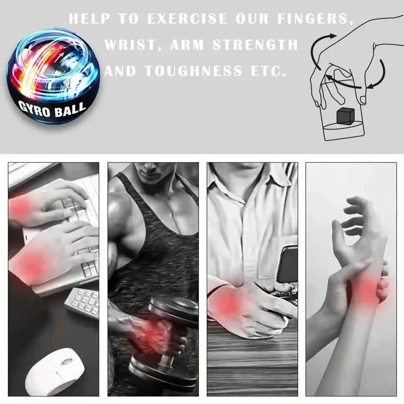 Powerball Forearm Exerciser Muscle Fitness Equipment Gyroscope Power Ball Gyro Wrist Booster Trainer Hand ExerciseEstaliosFitEstaliosFit184081788;20260429;177745750736OzF