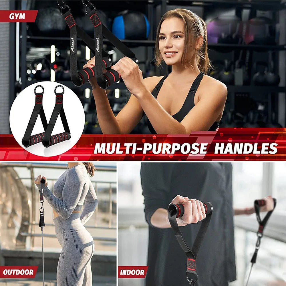 Resistance Bands Handle Bar Attachment Station Fitness Pulley Strap Exercise Home Gym Training Accessories Workout EquipmentsEstaliosFitEstaliosFit184448028;2026057;1778180104RXFMh