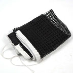 Retractable table tennis net with portable clamp mount