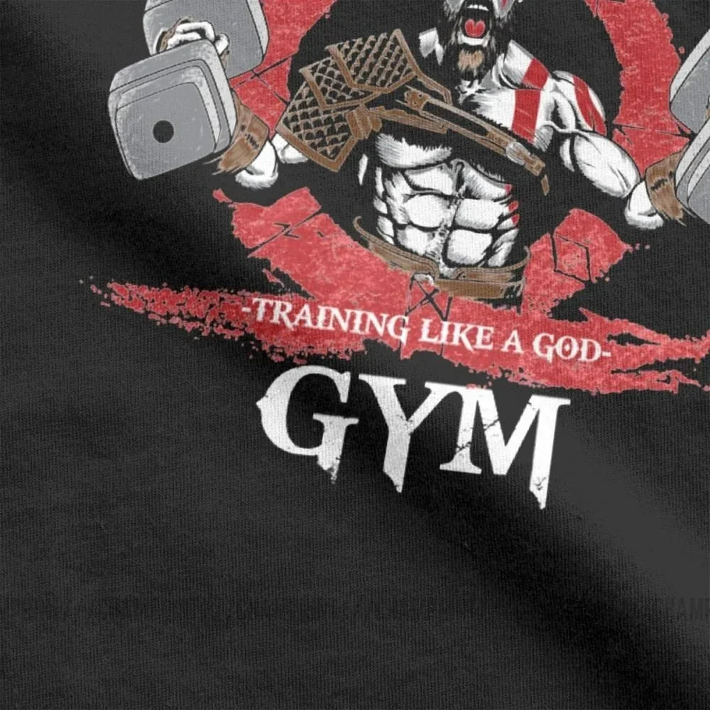 Retro God Of War Kratos Gym Workout Bodybuilding T Shirt Spartan warrior Fitness Graphic Clothes 100% Cotton All size tops S - 6XLEstaliosFitEstaliosFit184449908;2026057;1778180417X8T1l