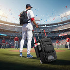 Rolling Baseball Trolley Bag – Bat Storage & Shoe Compartment