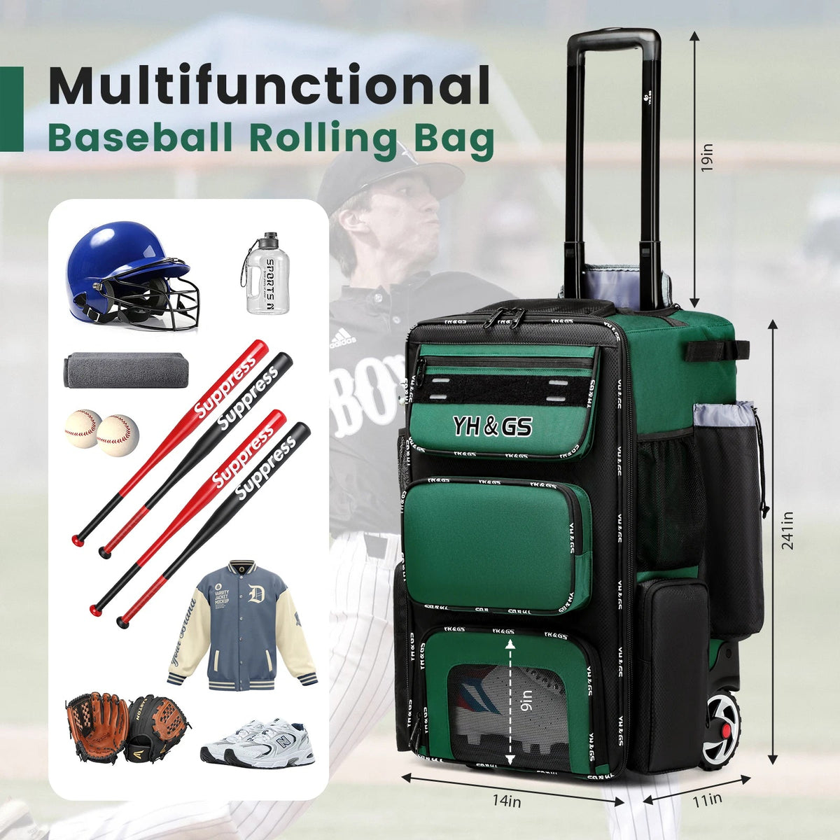 Rolling Baseball Sports Trolley Bag with Bat StorageEstaliosFitEstaliosFit184218367;2026052;1777703618AczQo