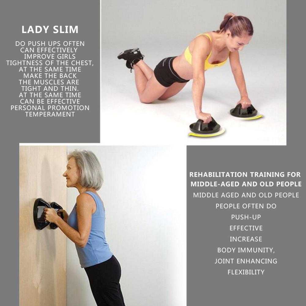 360° Rotating Push-Up Handles — Home Gym Push-Up Stands, Pair.