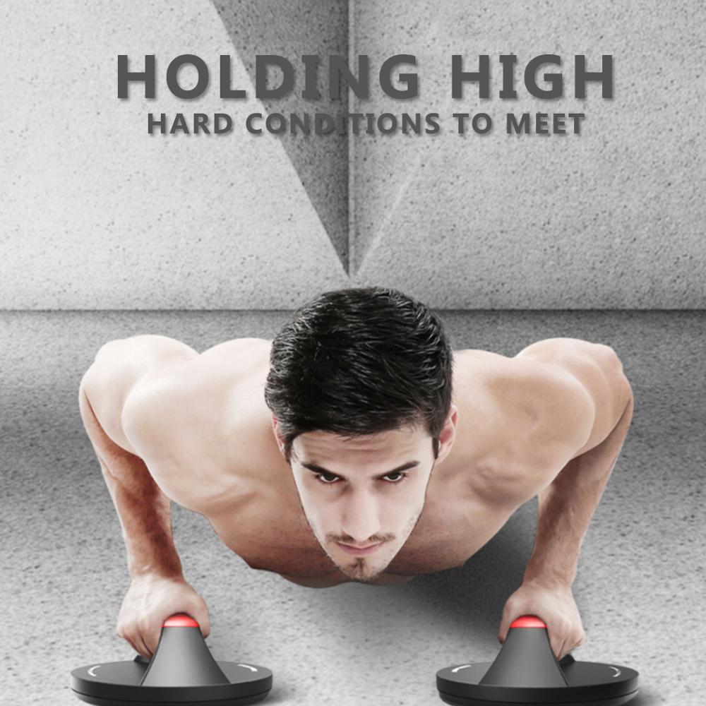 360° Rotating Push-Up Handles — Home Gym Push-Up Stands, Pair.