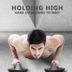360° Rotating Push-Up Handles — Home Gym Push-Up Stands, Pair.