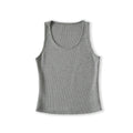 Round neck sleeveless fitness and casual waffle vest.