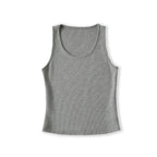 Round neck sleeveless fitness and casual waffle vest.