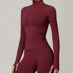 Seamless Long Sleeve Zip Yoga Jacket for ActivewearEstaliosFitEstaliosFit184217895;2026052;1777703475UKlOq