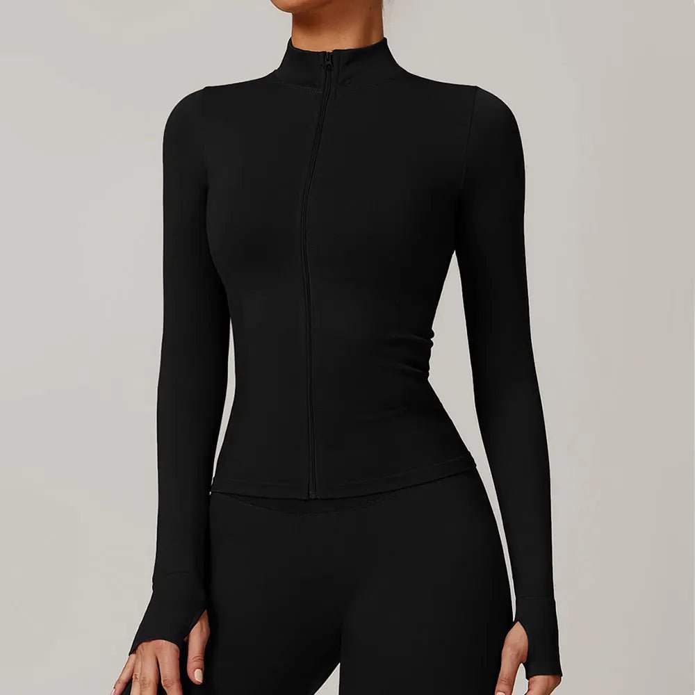 Seamless Long Sleeve Zip Yoga Jacket for ActivewearEstaliosFitEstaliosFit184217895;2026052;1777703475UKlOq