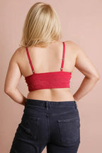 Plus – Size Brami Top – Seamless Padded Texture