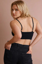 Plus – Size Brami Top – Seamless Padded Texture