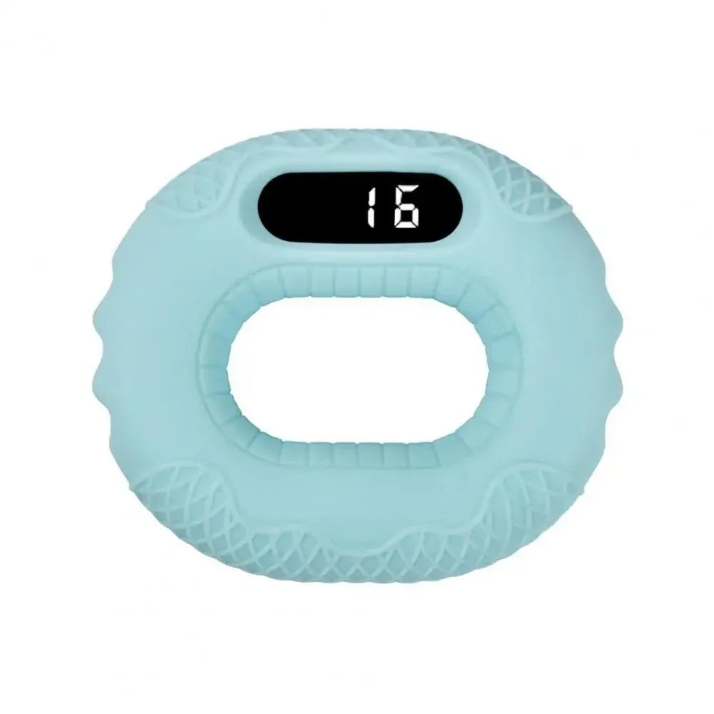 Silicone Hand Grip Trainer Ring LCD Display Bluetooth Remote APP Page Turner Forearm Finger Training Hand Grip Strengthener.