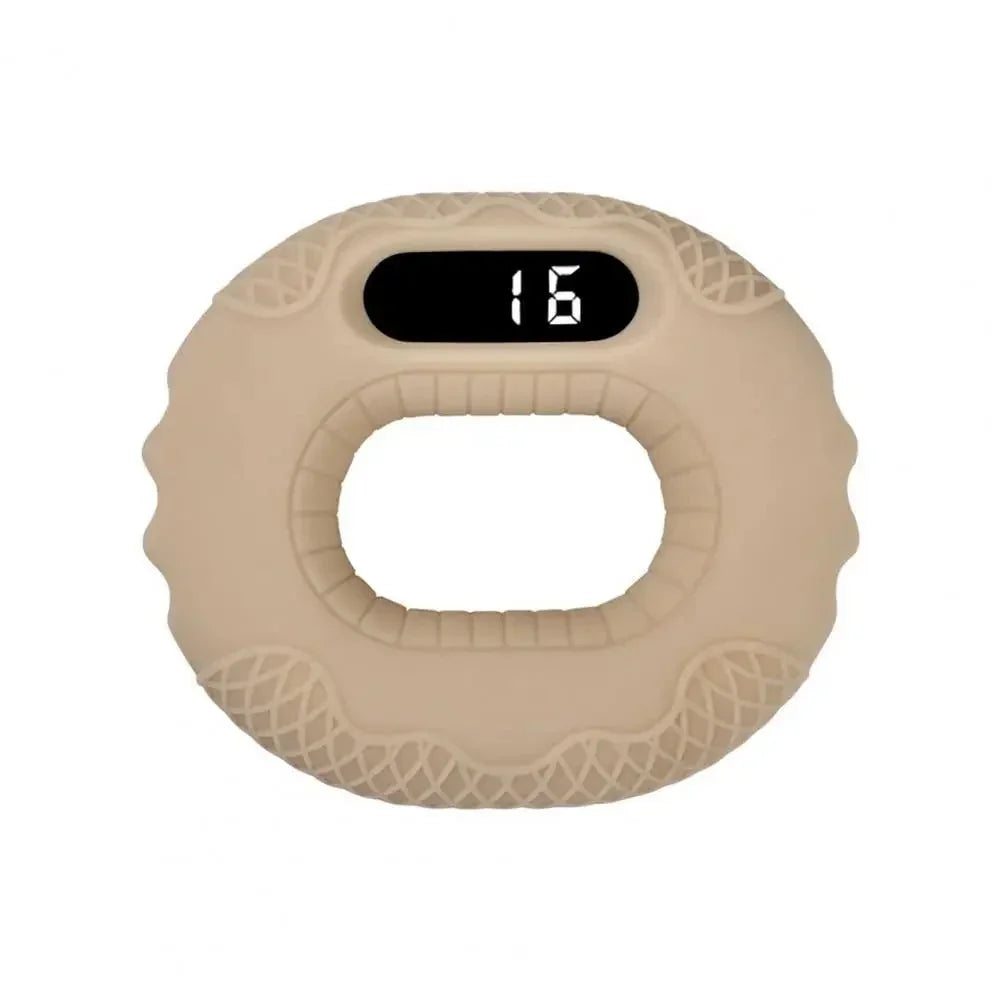 Silicone Hand Grip Trainer Ring LCD Display Bluetooth Remote APP Page Turner Forearm Finger Training Hand Grip Strengthener.