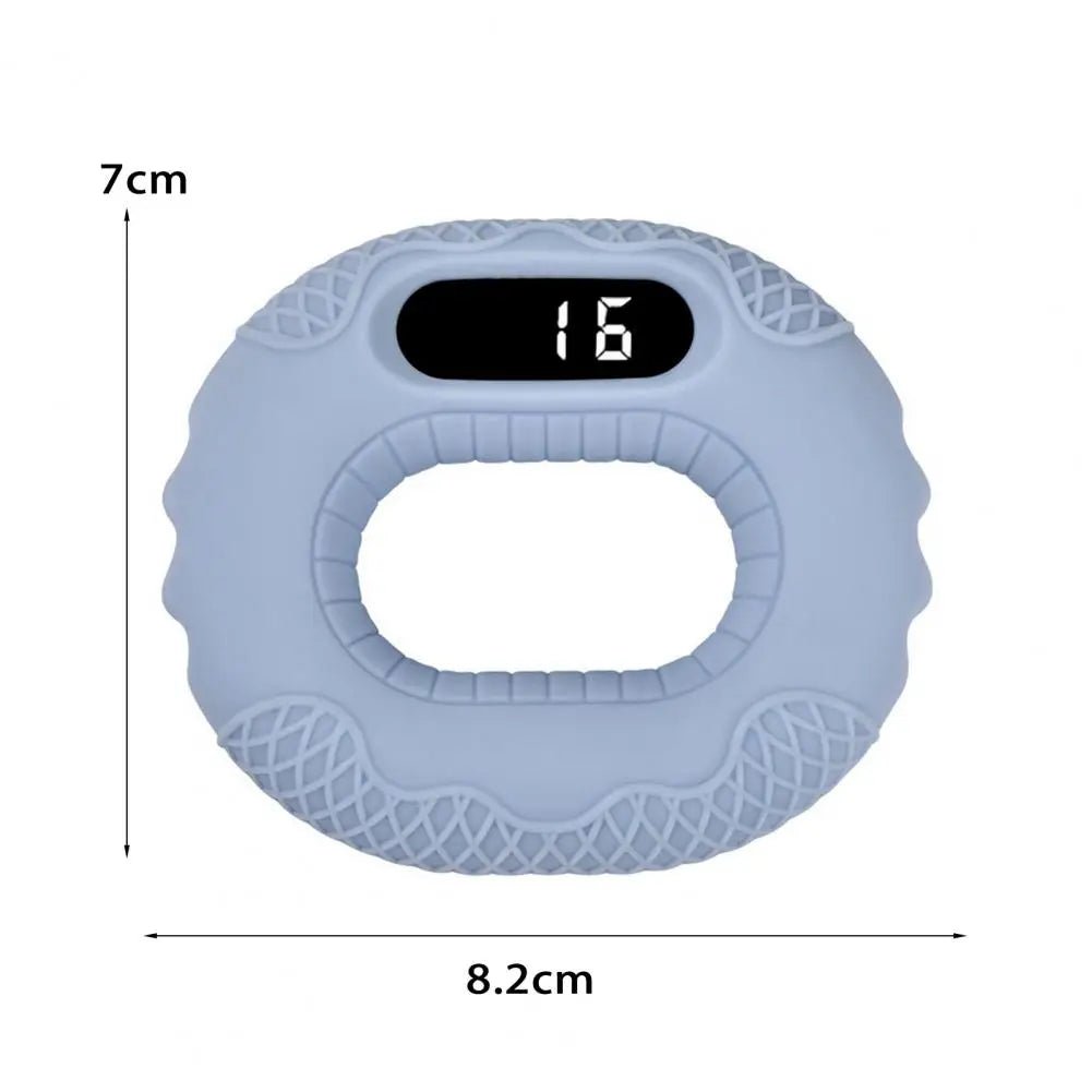 Silicone Hand Grip Trainer Ring LCD Display Bluetooth Remote APP Page Turner Forearm Finger Training Hand Grip Strengthener.
