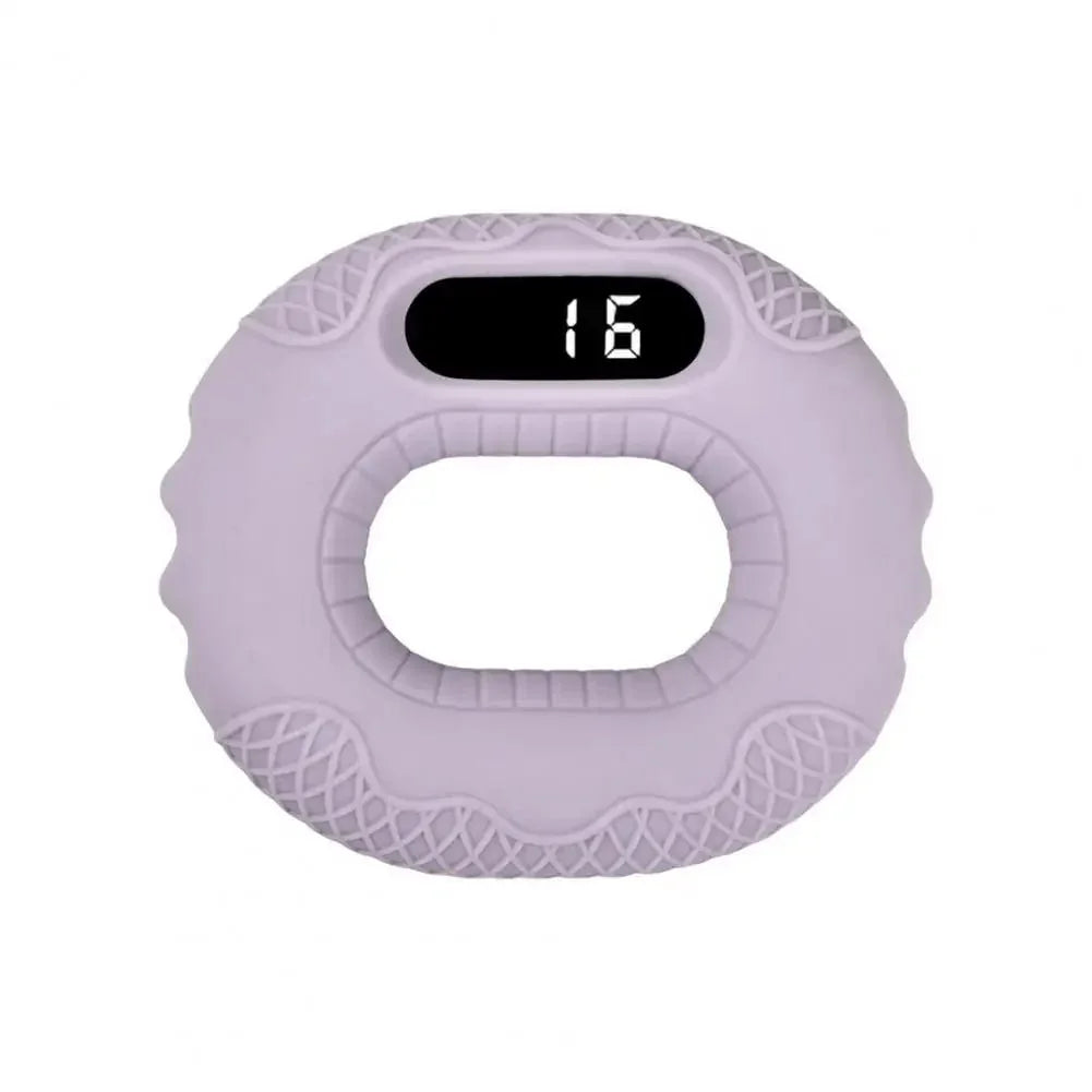 Silicone Hand Grip Trainer Ring LCD Display Bluetooth Remote APP Page Turner Forearm Finger Training Hand Grip Strengthener.