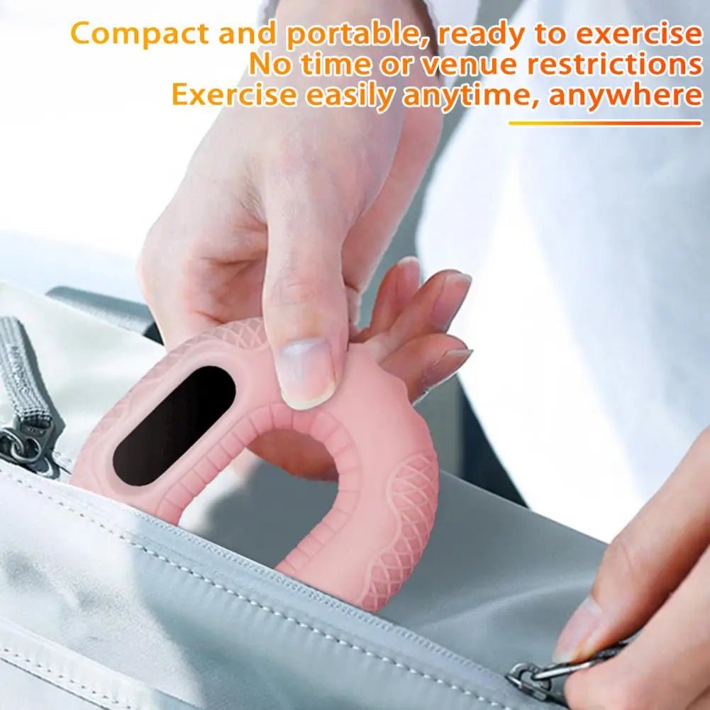 Silicone Hand Grip Trainer Ring LCD Display Bluetooth Remote APP Page Turner Forearm Finger Training Hand Grip Strengthener.