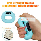 Silicone Hand Grip Trainer Ring LCD Display Bluetooth Remote APP Page Turner Forearm Finger Training Hand Grip Strengthener.